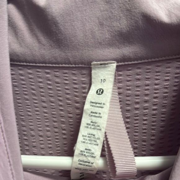 Lavender Quarter-Zip Lululemon Pullover - Picture 5 of 5